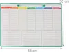 Agenda settimanale Relaxdays da frigo, cancellabile, Anteprima dell’immagine prodotto 4