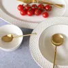 Wilmax Tiefer Teller 22,5 cm Weiß Porzellan mit Goldrand Produktbild-Vorschau 4