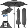 KINGSLEEVE® Parasol inclinable Ø 200cm anthracite Parasol Voir les images du produit 1