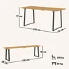 Outsunny Sitzgruppe 3-teilig Holz Essgruppe für 6 Personen Produktbild-Vorschau 7