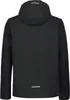The back view of a black hooded jacket. Produktbild-Vorschau