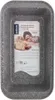 A grey loaf pan with a speckled granite coating, featuring a label with product information and an image of bread. Voir les images du produit