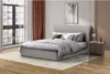 Doppelbett mit Bettkasten "Megeve" 140 x 200 cm - Grau Produktbild-Vorschau 2