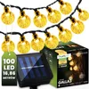 LUMILED Solar Lichterkette Außen 16,8m 100x LED Kristall Produktbild-Vorschau 2