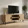 Meuble TV SCAVA, cannelé, 140 x 40 x 46 cm Voir les images du produit 2