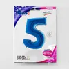Nafukovací balónek číslo 5 modrý 102cm extra velký Náhled obrázku produktu 5