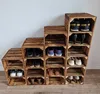 Schuhregal aus Holz, Holzkisten mit 18 Fächern, Hohe Produktbild-Vorschau 4