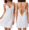 Camicia da notte in raso - Donna - Pigiama in pizzo - Anteprima dell’immagine prodotto 5