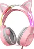 ONIKUMA X15Pro Pink Gaming Headset Katzenohren Produktbild-Vorschau 1