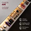 An open drawer of a makeup organizer with various cosmetic items and jewelry, illuminated by LED lights. Produktbild-Vorschau