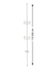 Tendance Teleskopisches Duschregal silber Aluminium Produktbild-Vorschau 3