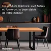 Holzbrink Pied de table en métal Blanc | support de table / Voir les images du produit 3