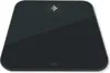 A black Fitbit Aria Air smart scale is shown from a top-down perspective on a white background. Produktbild-Vorschau