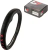 Lenkradbezug Ø 38x9 cm 15x3,5 Zoll schwarz rot für VW für Produktbild-Vorschau 1