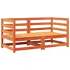 vidaXL Garten-Ecksofas mit Kissen 2 Stk. Wachsbraun Produktbild-Vorschau 4