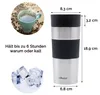 Thermobecher Edelstahl | Coffee to go,  360 ml, Produktbild-Vorschau 3