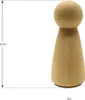 Oblique Unique 10 Holz Figuren zum Bemalen Frauen Holzdeko Produktbild-Vorschau 2