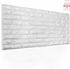 A white brick-patterned wall panel is shown against a white background with a reflection. Produktbild-Vorschau