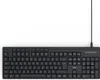 A black wired keyboard is shown from a top-down perspective against a white background. Anteprima dell’immagine prodotto