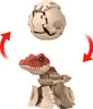 A toy dinosaur that transforms into a ball, shown in both its dinosaur and ball forms. Anteprima dell’immagine prodotto