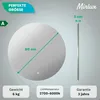 Mirlux Badezimmerspiegel mit LED Beleuchtung - Wandspiegel Produktbild-Vorschau 7