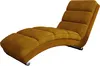 A studio shot of a brown corduroy chaise lounge on a white background. Náhľad obrázku produktu