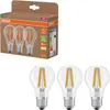 A product shot of a pack of OSRAM LED light bulbs and three individual bulbs. Produktbild-Vorschau