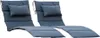 Two gray chaise lounge cushions are shown against a white background. Produktbild-Vorschau