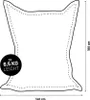 Lumaland XXL Microvelours Sitzsack - 380L - 140 x 180 cm - Produktbild-Vorschau 7