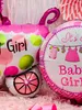 Oblique Unique Folien Luftballon It's a Baby Girl! rund Produktbild-Vorschau 3