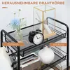 SUGIFT Küchenwagen Beistellwagen, Stahl, Schwarz Produktbild-Vorschau 7