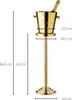 EDZARD Sektkühler Capri mit Ständer in gold H 83cm Produktbild-Vorschau 8
