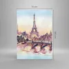 Bilder auf glas - Einteilig - Brücke Eiffle Illustration Produktbild-Vorschau 3
