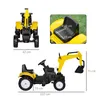 HOMCOM Trettraktor für Kinder ab 3 Jahren, Bagger für Produktbild-Vorschau 3