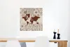 MuchoWow® Poster Weltkarte - Blumen - Rot 50x50 cm - Produktbild-Vorschau 5