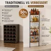 Yorbay Weinregal 5-Tier Freestanding Weinständer, 50 Produktbild-Vorschau 9