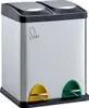 SVITA TC2X8 Poubelle 16 litres Poubelle de tri 2x8L en inox Voir les images du produit 1