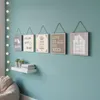 5er Set Wandbilder 20x20cm Motivationsbilder Shabby Chic Produktbild-Vorschau 3