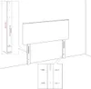 vidaXL Tête de lit Crème 80x5x78/88 cm Tissu - Tête & Pieds Voir les images du produit 12