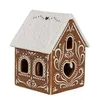 Clayre & Eef Teelichthalter Lebkuchenhaus 7x8x9 cm Braun Produktbild-Vorschau 3