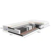 A cross-section of a mattress showing its internal layers and dimensions. Produktbild-Vorschau