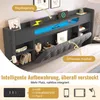 Hydraulisches Polsterbett mit Stauraum und Regal, Produktbild-Vorschau 3