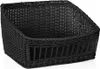 A black woven basket on a white background. Produktbild-Vorschau