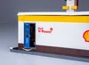 A close-up of a Lego Shell gas station model, showing the entrance and branding. Podgląd zdjęcia produktu