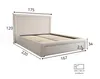 Polsterbett ABRIAMO 120x200 mit Bettkasten und Lattenrost, Produktbild-Vorschau 4