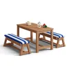 BEALIFE Set di mobili da giardino per bambini, 4 pezzi, con Anteprima dell’immagine prodotto 3