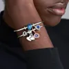 Pandora 797012ENMX Charm Blue Wellen Sterling Silber Produktbild-Vorschau 5