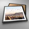 Gerahmtes Poster - Schwarzer Rahmen - Berge Ballon Flug - Produktbild-Vorschau 3