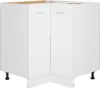 vidaXL Podstawa narożna Lyon biała 75,5x75,5x81,5 cm Podgląd zdjęcia produktu 4