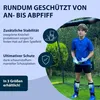Schienbeinschützer mit Knöchelschutz (schwarz/blau, Größe Produktbild-Vorschau 4